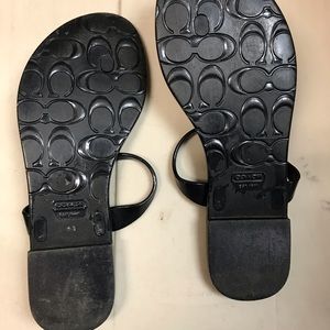 Coach jelly thong sandals